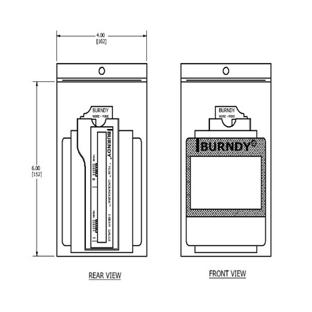 Burndy YGIB Install Gauge, 6 IN L, 4 IN W YGIBKIT1